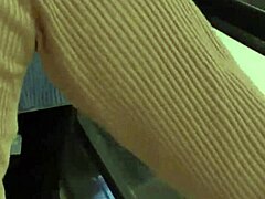 Mall bathroom bang with sexy miniskirt subscriber