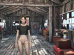 fallout 4 sexy at home with cute brunette