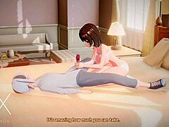 3D animated futanari hentai game with cowgirl action