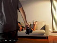 Nuria Millan Goes Deep with Sloppy Backstage Face Fucking in Reality