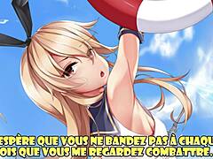 Femdom and CBT actions in Shimakaze hentai game