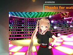 explosive 3d anime massage with busty jk girl