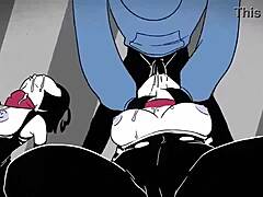 Mime’s hardcore scene in animated porn