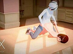 Anime futanari sex in various positions