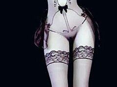 3d asian stripper in lingerie banged hard interracial style
