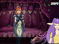 Cartoon porn with hot tentacle action and panty shots