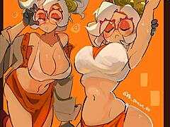 Hot Cartoon Chicas Show Off Big Ass Action