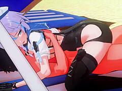 Dominance and Cowgirls: Cartoon Anime with Handjob, Riding, and Squirting