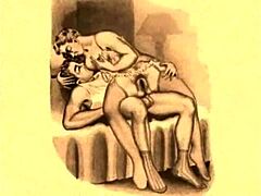 i’m obsessed with these old-school erotic sketches from way back