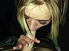 Hey, sexy girl sucking dick in truck downtown!