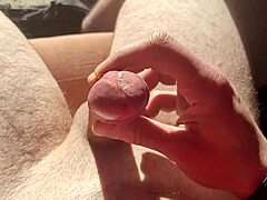 Edging from Flaccid to Playing with Precum in Natural Light
