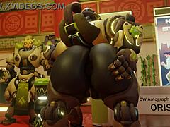 3D animated Overwatch compilation with Orisa and other heroes