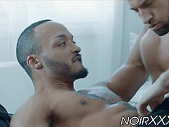 yo, check this interracial rimjob and hardcore anal with ripped gay hunks!