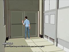 3D Cartoon Babe in Ripped Outfit Tease