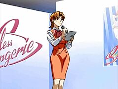 Office babes in sexy lingerie get into some hot and steamy action in this anime