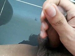 Vietnamese gay man masturbates in the shower