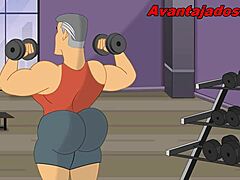 cartoon gay story with the old man from the academy