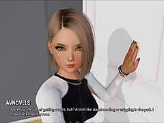 Teen mit großen Titten rockt Outfit in 3D-Cartoon-Spiel!