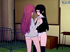 marika kato and chiaki kurihara in wild lesbian play with futanari sex, omg i cant even describe this hentai!