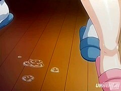 Uh, fuckin’ stepmom in kitchen, uncensored hentai action!