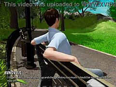 3D Cartoon Babe in Ripped Outfit Tease