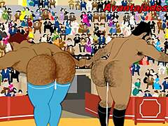 Anime gay bullfighter passionately fucks his brazilian lover