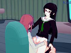 marika kato and chiaki kurihara in wild lesbian play with futanari sex, omg i cant even describe this hentai!