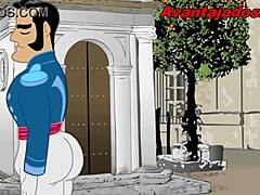 Anime gay bullfighter passionately fucks his brazilian lover