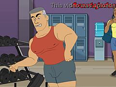 cartoon gay story with the old man from the academy