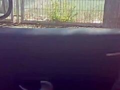 Latina milf fucks mother-in-law in public car after shopping. 😈