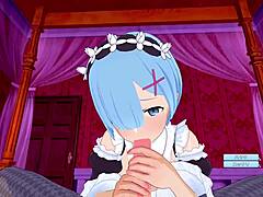 3D hentai featuring Koikatsu and Re:Zero with POV action