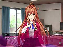 Hentai game with cumming anime characters and blowbang action