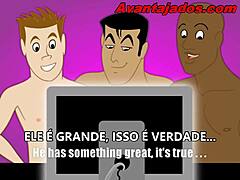 Bold Gay Hero With Giant Ass In Intense Action