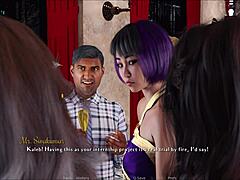 Cute fat curvy girl in outfit plays 3d anime hentai game rules