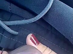 Latina milf fucks mother-in-law in public car after shopping. 😈