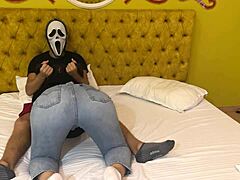 Ghostface scores a wild halloween blowjob deal