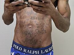 Short Video of Nice Ebony Cumshot with Monster Cock.