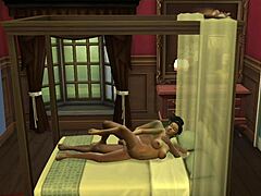 Santu aunty gets naughty with neighbor guy in cartoon