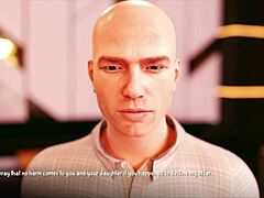 Big tits and PC gameplay in erotic anime story