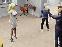 maya becomes the sexiest reason for a wild 3d anime threesome in lingerie