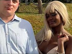 my dick matters when banging girlfriend’s big tits outdoors! 😏