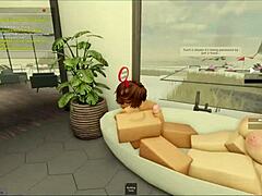 Watch intense sex with my wife in the bath.