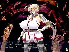 horny heroine ingrid plays with huge tits in ep 2