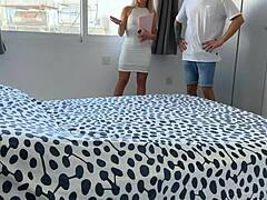 European real estate agent gets serviced by well-endowed client