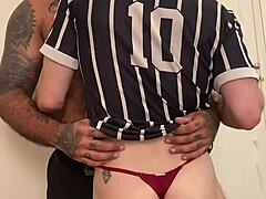 Hot Bear Pounds Me Bareback with Panties Still On - Part 1