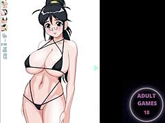 Anime Girl Chica Gets Pounded Hard by a Big Dildo in Game