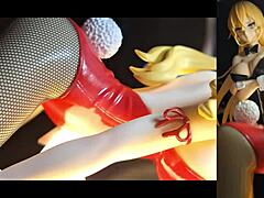 Lucy bunny gets intense cum on her figures in animejoker patreon.