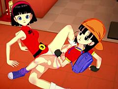 hey videl, wanna show pan some wild sex moves from dragon ball super?