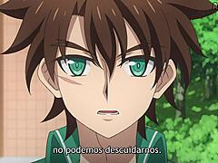 Shinmai maou no testament burst 02 features intense hentai scenes.