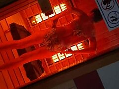 Risky flashing and masturbation at public spa